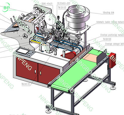 qualidade  Kraft Envelope Clasp Inserting And Hole Punching Machine BP001 made in china fábrica