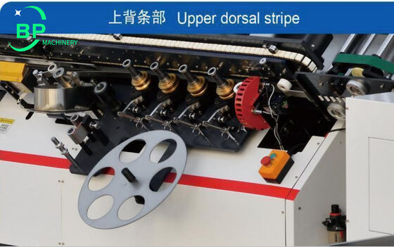 Máquina automática de embalagem de tiras para notebooks BPBB30L2F com alimentador de cobertura dupla e funções de cola fria ou cola quente para a ligação de notebooks do ensino médio