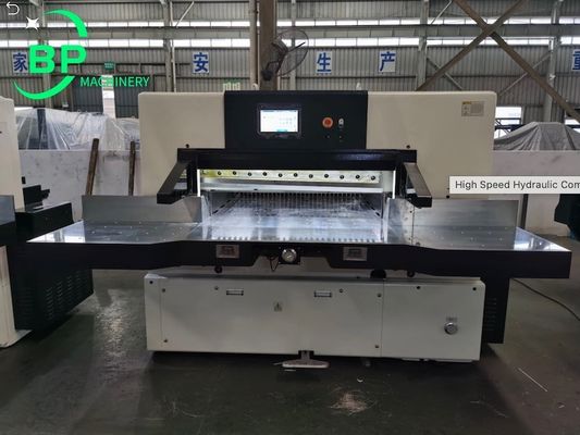 High Speed Hydraulic Computerized Paper Guillotine K Serial Machines Paper Cutter and Cutting QZYK130